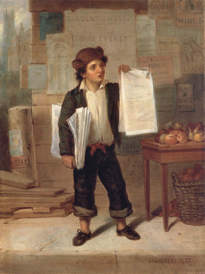 Newsboy Selling New-York